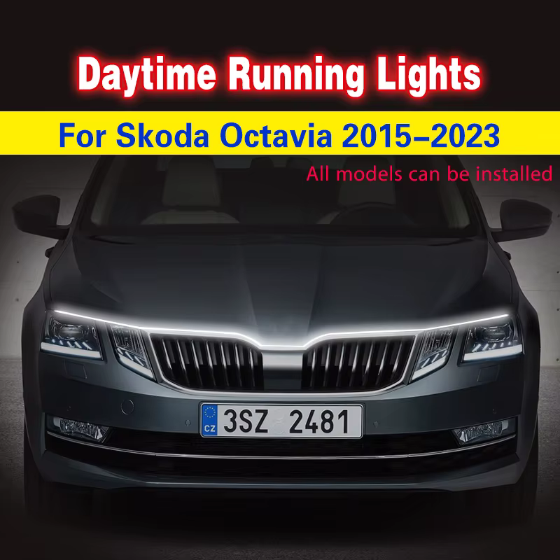 Luces DRL LED 12V para Skoda Octavia 2015-2023 – antiniebla y ambiente