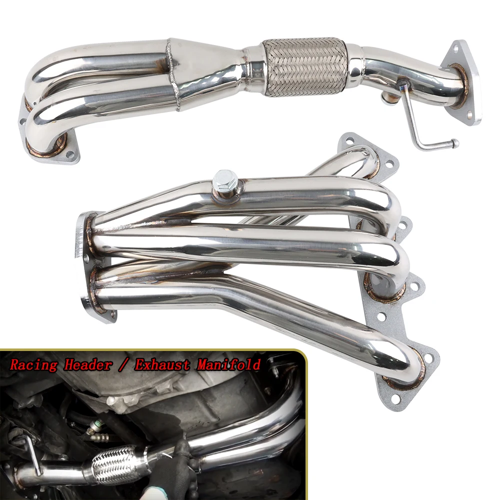 Colector de escape 4-2-1 inoxidable Honda F23 2.3L DX LX EX - imagen 3