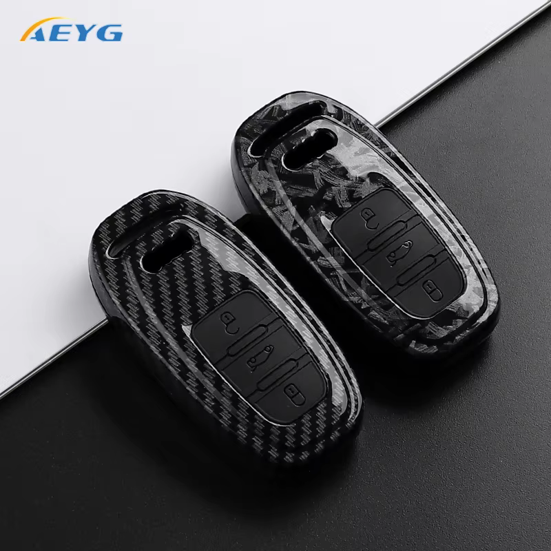 Funda de fibra de carbono ABS para llave Audi A1 A3 A4 A5 A6 - imagen 5