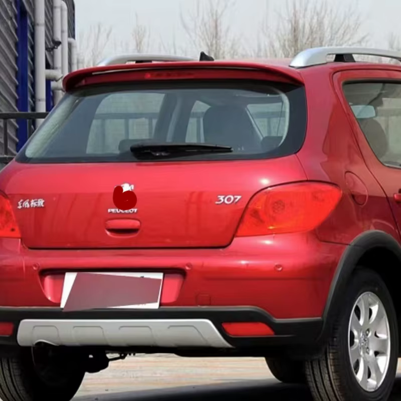 Alerón de maletero negro efecto carbono para Peugeot 307 - imagen 4