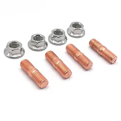 Juego de pernos Turbo M10 X1.5 Rosca T3 T4 T6 Tuercas de pernos de brida Turbo de alta resistencia