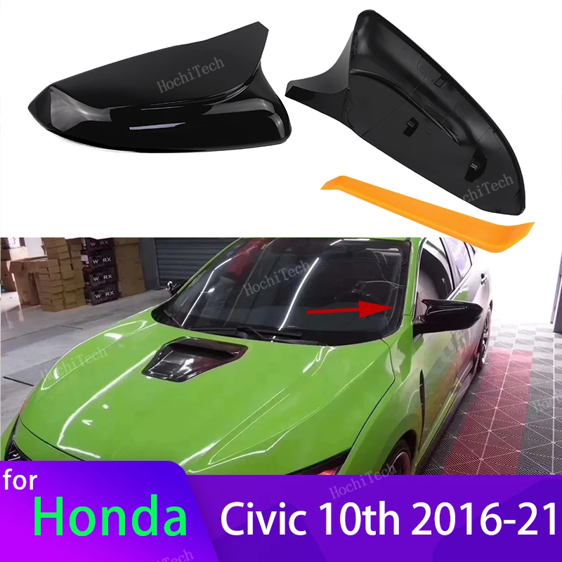Tapas de retrovisor efecto carbono para Honda Civic X 2016-2020