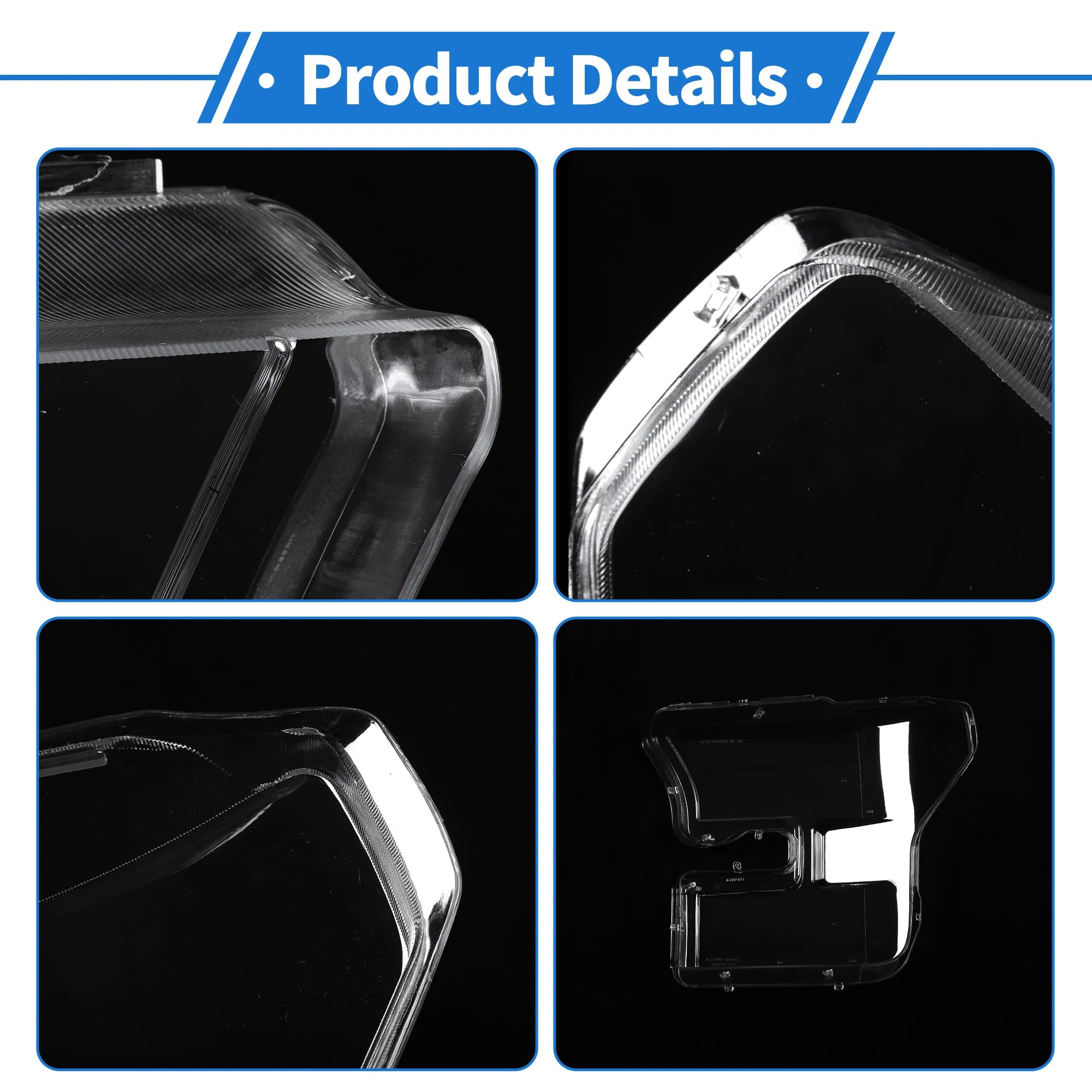 UXCELL Auto faro delantero derecho cubierta de lente Shell faro lente cubierta de lente transparente para Ford F-150 2015-2017 1 ud. - imagen 4