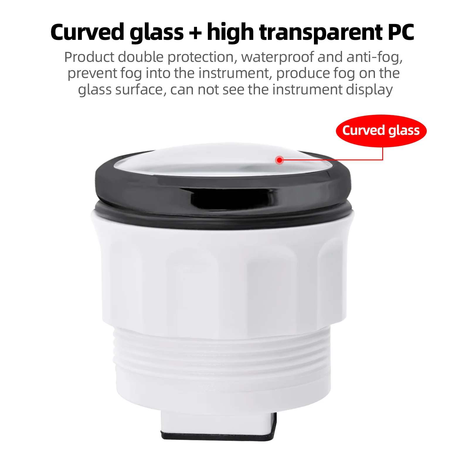 Tacómetro multifunción 52mm: presión aceite, combustible y voltaje LED - imagen 4