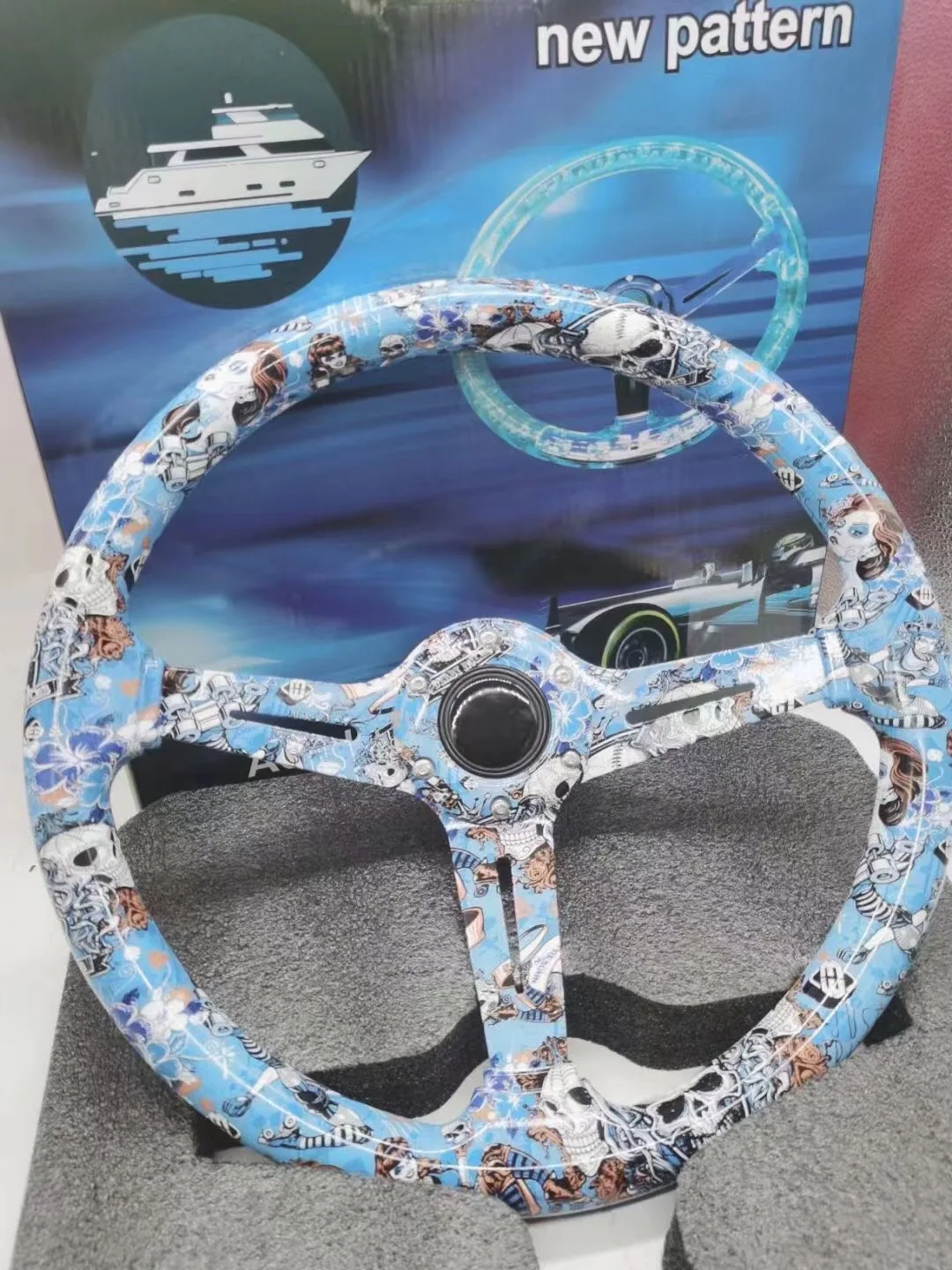 Volante de carreras acrílico con motivo dibujos animados - imagen 4