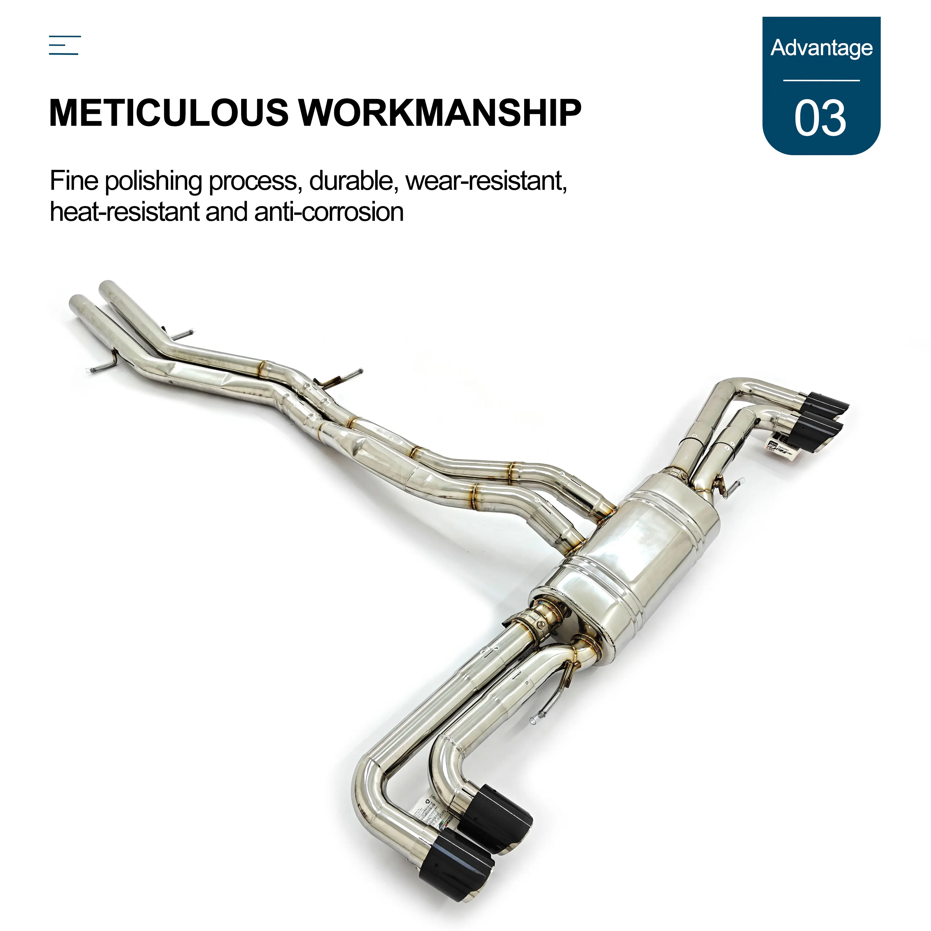 Tubo de escape CBNT Valvetronic Catback para Lamborghini Urus 4,0 T sistemas de escape de sintonización de rendimiento silenciador con válvula - imagen 5