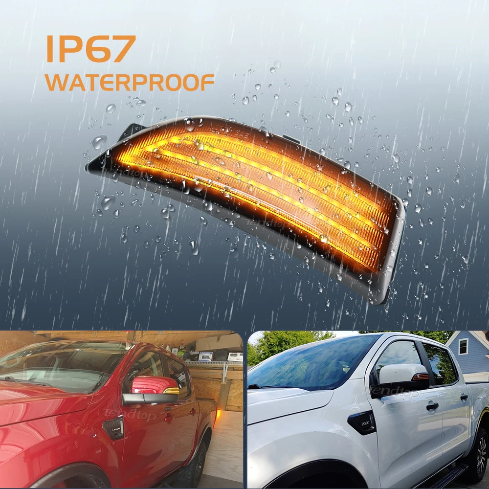 Luz LED secuencial espejo retrovisor – Mazda BT-50 2011-2015 - imagen 5