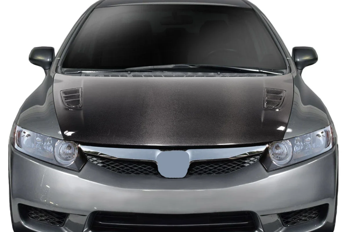 Capó de fibra de carbono para Honda Civic 2006-2011 - imagen 2