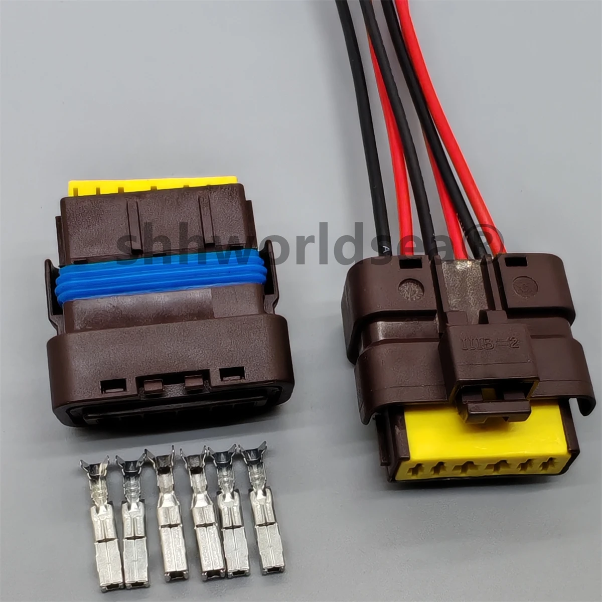 Shhworldsea 6 pines 211PL062S1049 conector de válvula automática bomba de gasolina enchufe de bomba de combustible 211PC062S1049 para Volvo Citroen Peugeot - imagen 3