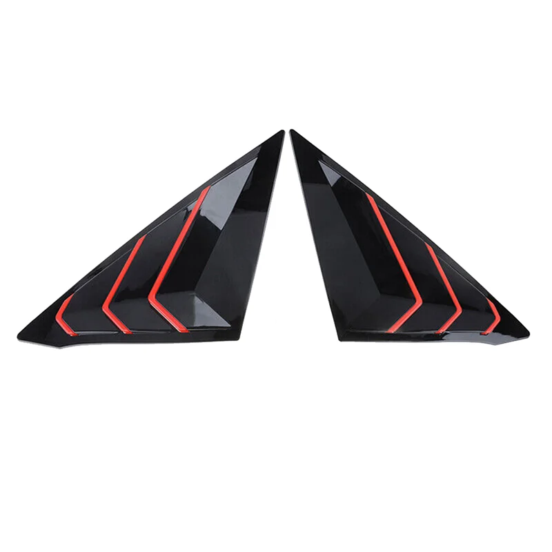 Persianas laterales traseras negro-rojo Honda Civic Sedan 2022-2023