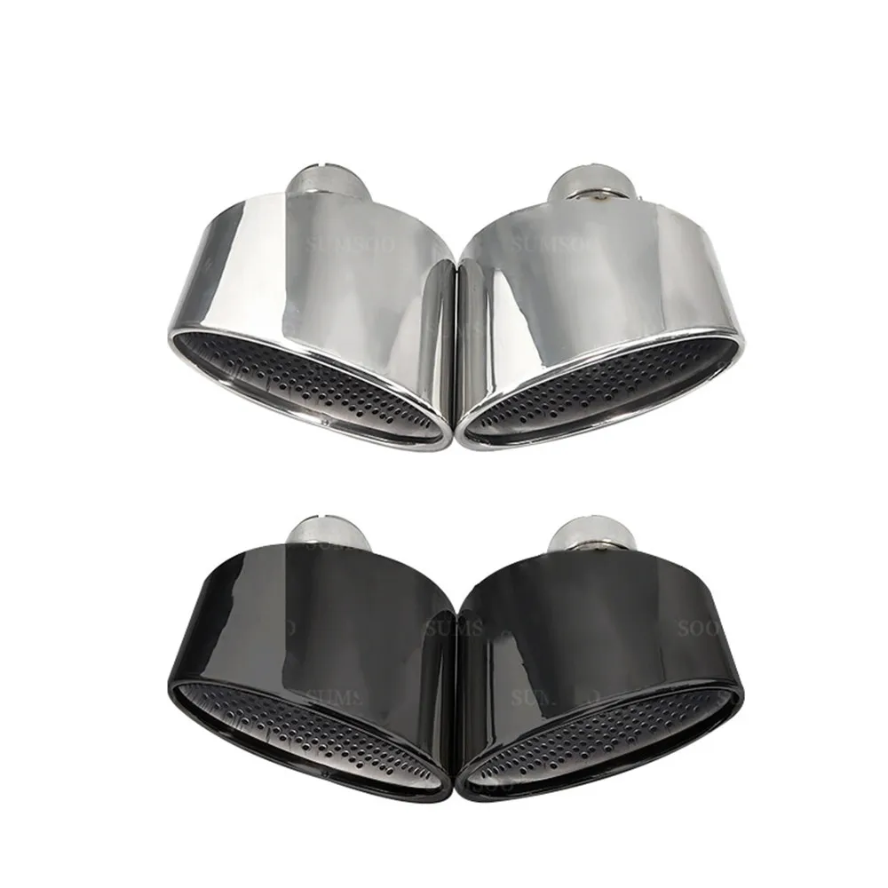 Puntas de escape de acero inoxidable para Audi A4 A5 A6 A7 RS - imagen 2