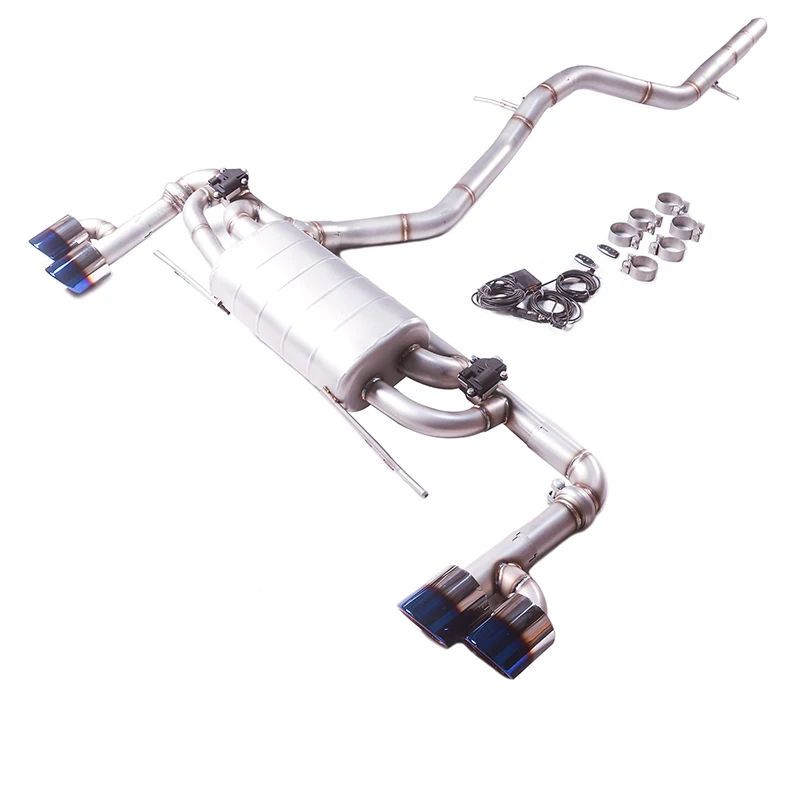 Escape GFC catback válvula activa Audi Q7 2.0T 16-19 acero inox 4 puntas - imagen 5