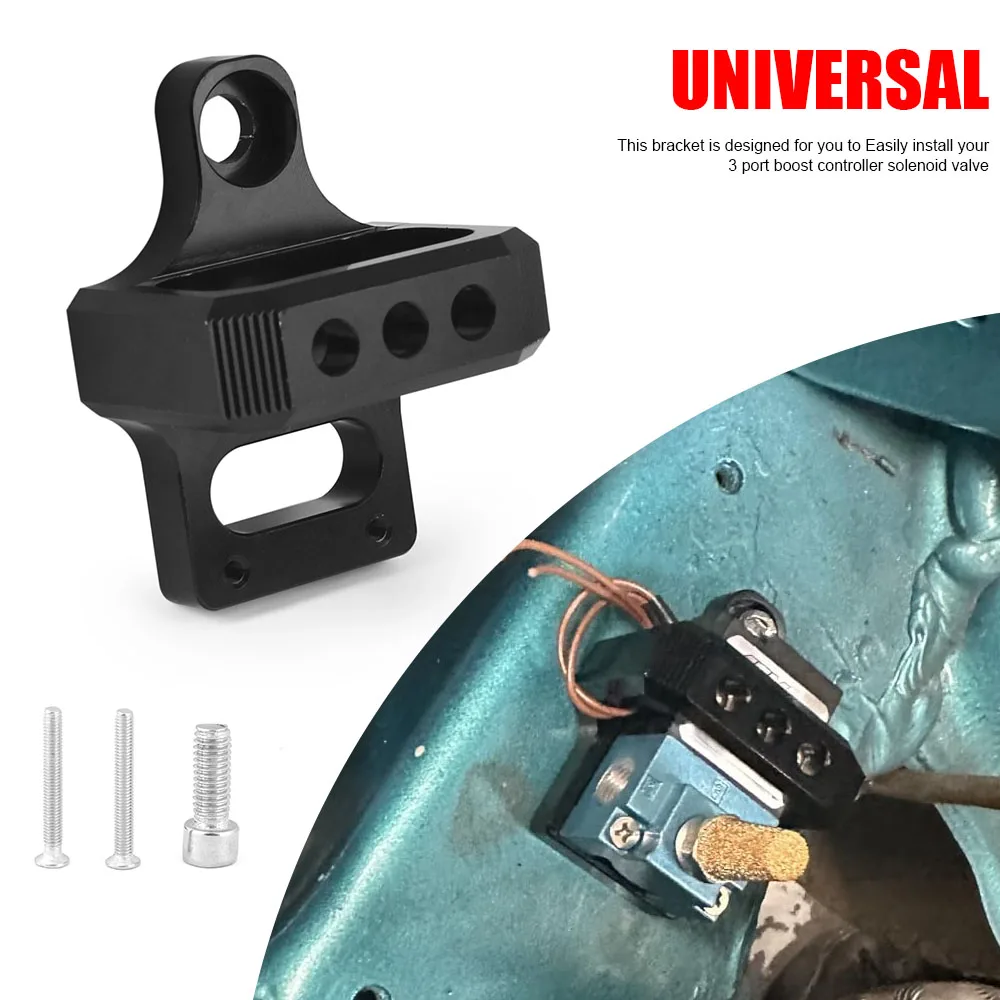Soporte válvula solenoide AEM Boost aluminio – Honda Civic 92-95 - imagen 2