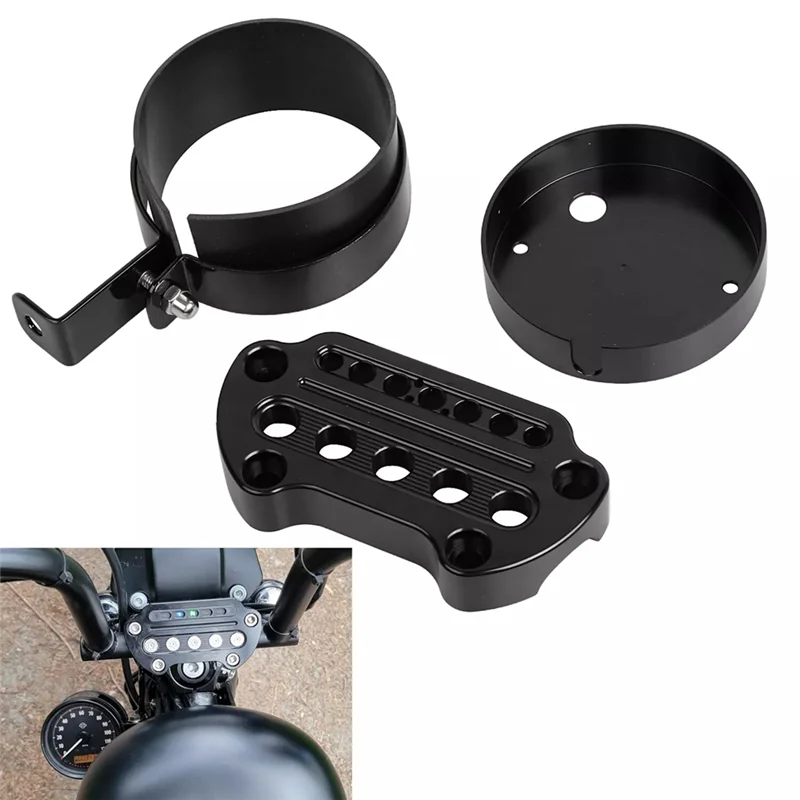 Soporte velocímetro lateral AB56 Forharley para Harley Sportster XL 883 - imagen 2