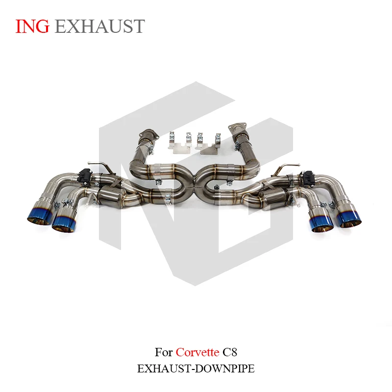ING Silenciador catback acero inoxidable Corvette C8 6.2L V8 válvula