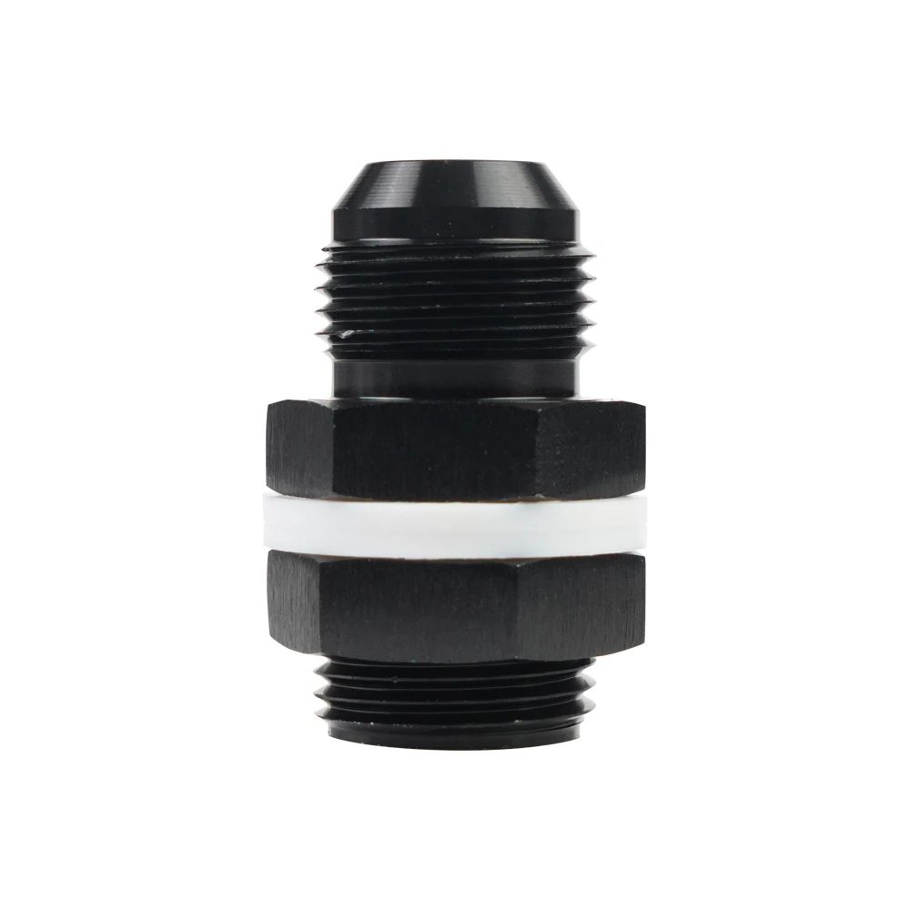 Adaptador de aluminio negro vista lateral