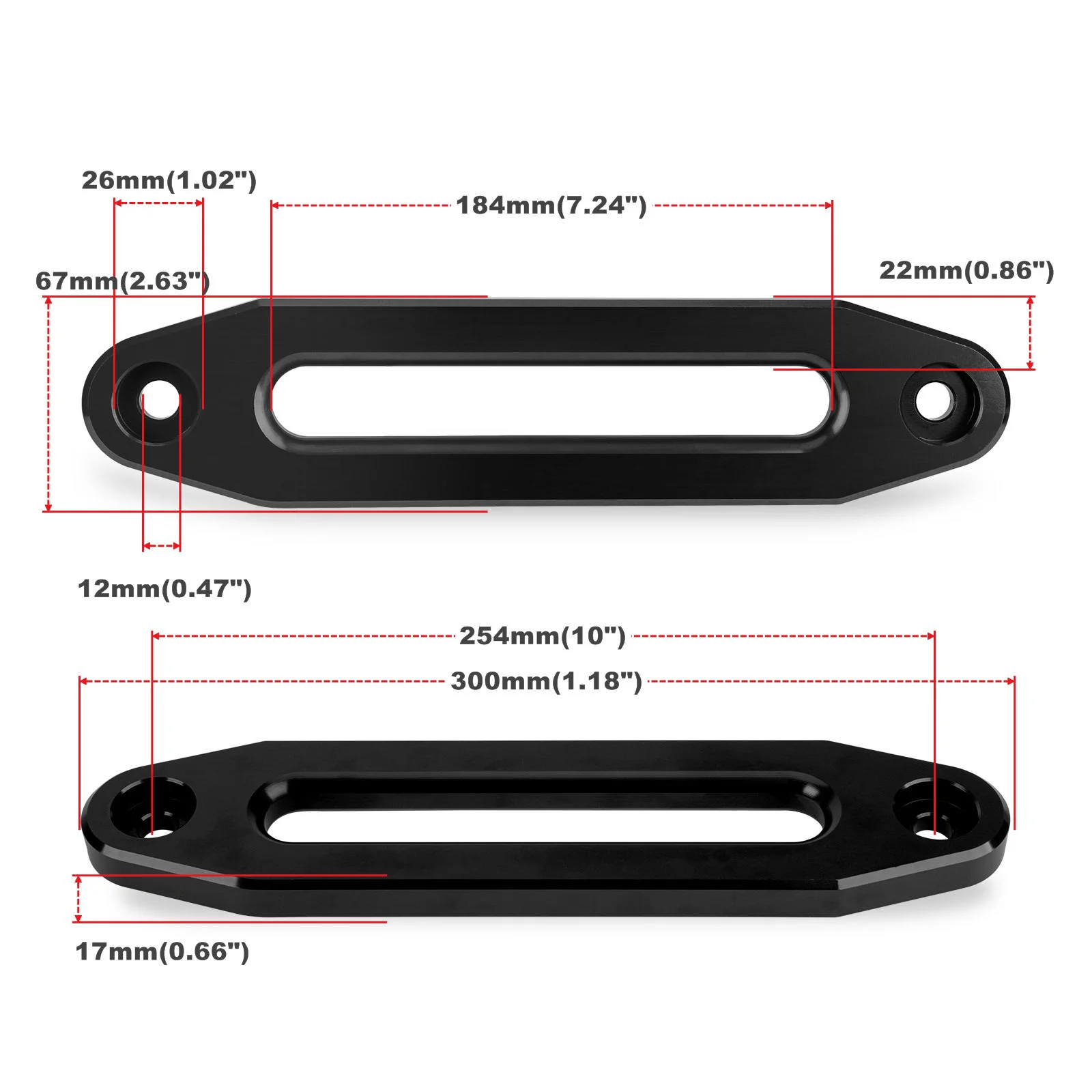 Cuerda de cabrestante sintetica, guia Hawse aluminio, para SUV/ATV/UTV - imagen 2