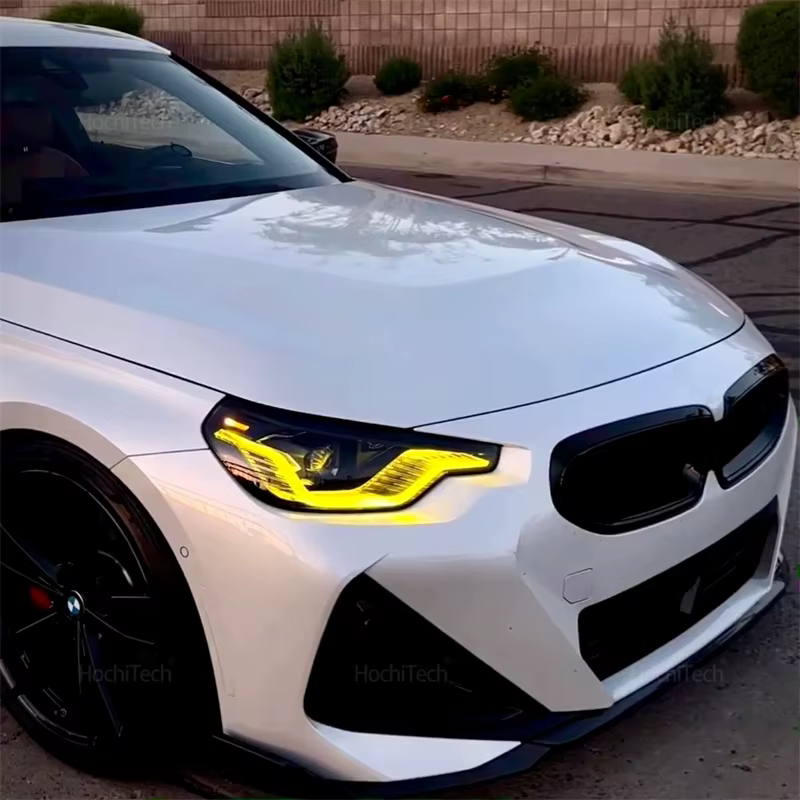 Módulos LED Angel Eyes amarillos estilo CSL para BMW G42 y G87 - imagen 5