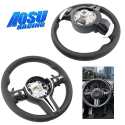 Volante de rendimiento para BMW, estilo deportivo, mejora de cuero de napa multifuncional para E70 E71 E84 E87 E90, accesorios para coche