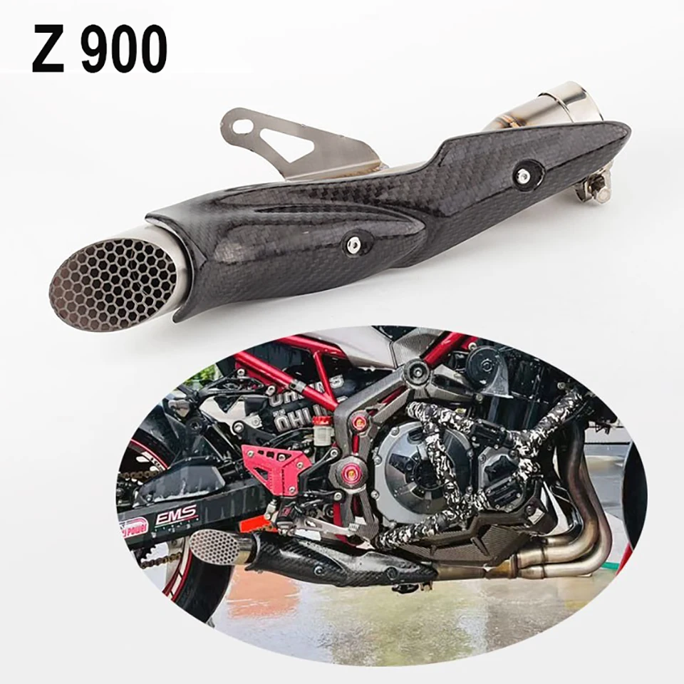 Silenciador Slip-On Kawasaki Z900 2017-2020, fibra de carbono