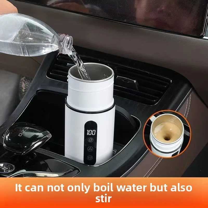 Hervidor agua eléctrico 12V/24V para coche con base giratoria