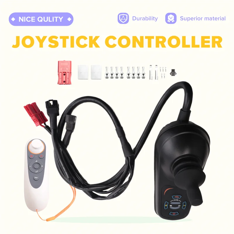 Controlador de Motor cepillado de doble accionamiento, 24V, para silla de ruedas eléctrica interior, Control de Joystick de marcha adelante y marcha atrás, corriente máxima 45A - imagen 2