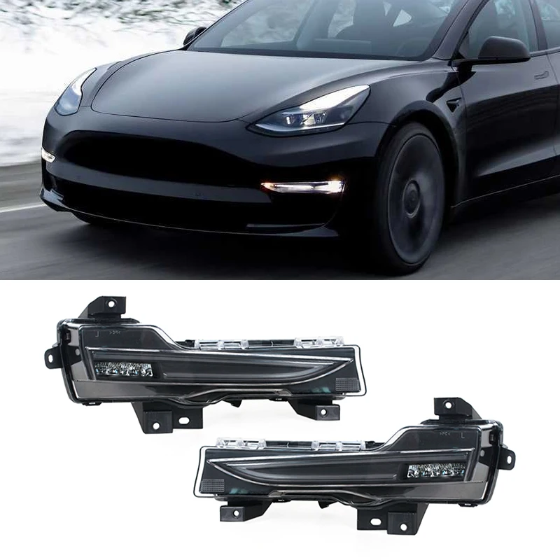 Luz LED antiniebla parachoques delantero Tesla Model 3/Y 2019-2022