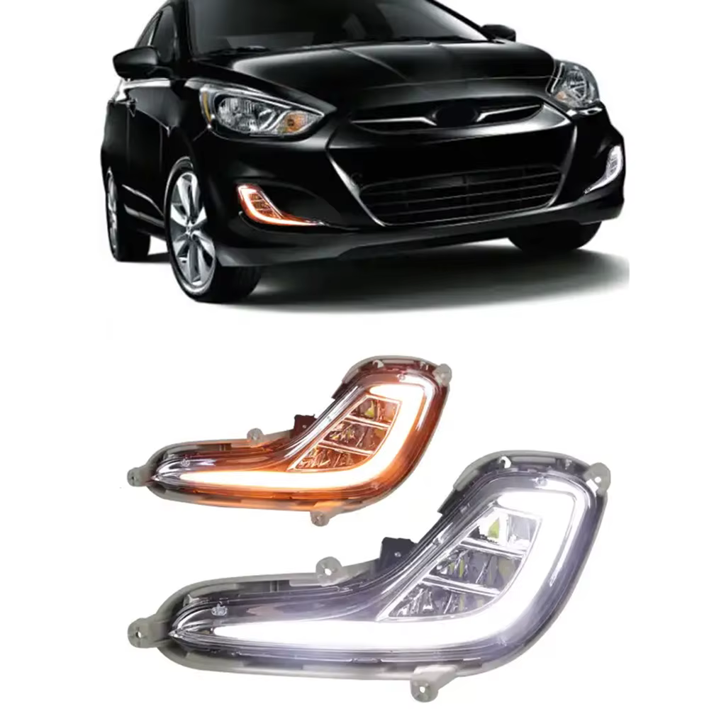 Luz diurna LED DRL para Hyundai Accent Verna Solaris 2012-2013