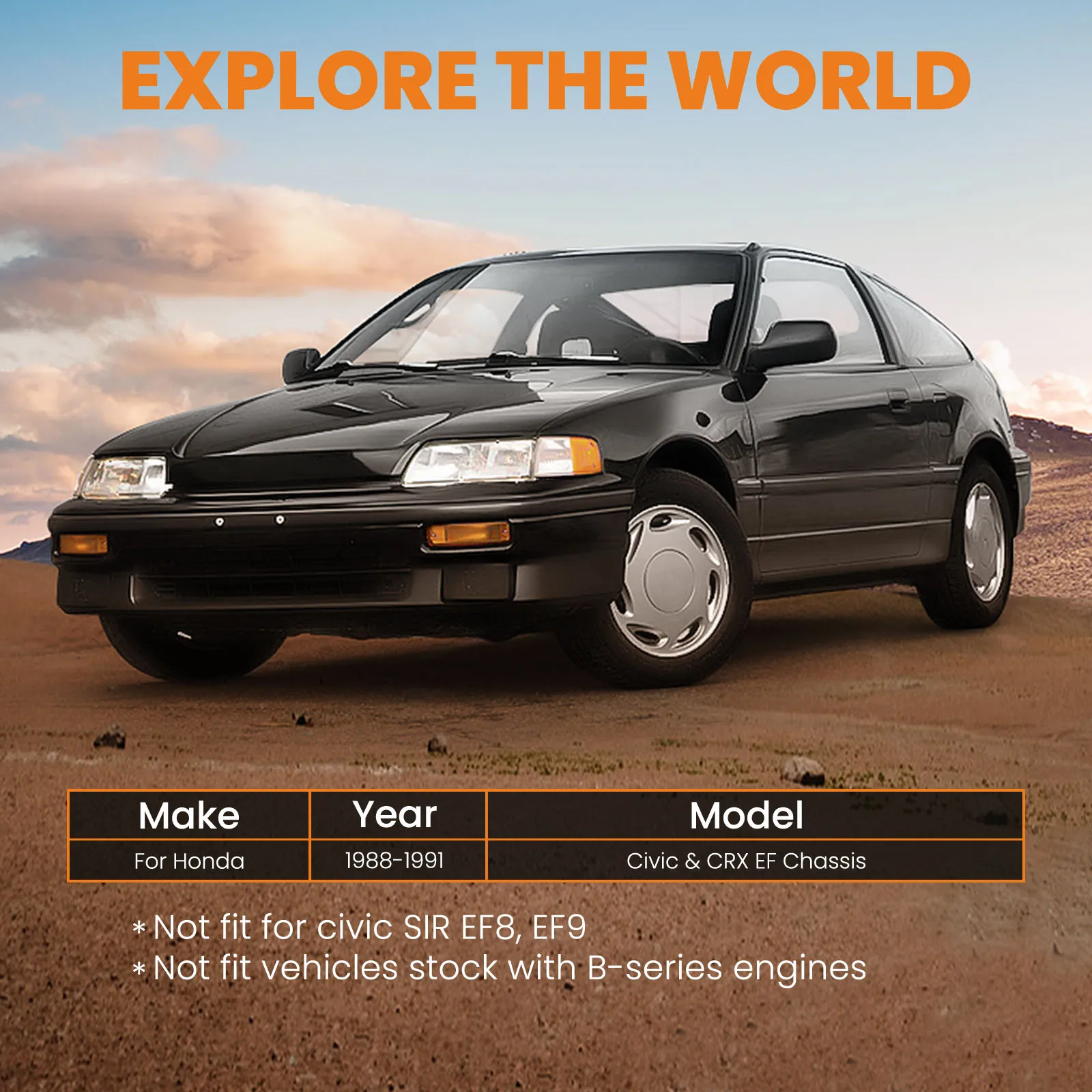 Barra de tracción delantera competición Honda Civic CRX 1988-1991 - imagen 5