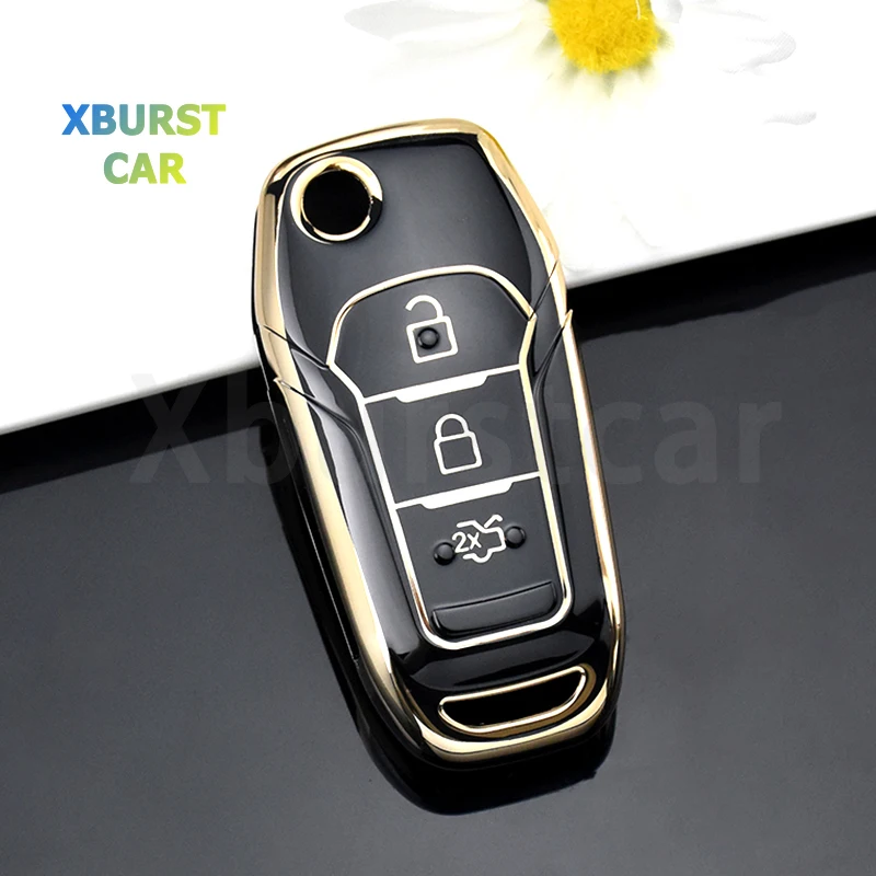 Funda TPU mando Ford botones para Fusion, Mondeo y Focus MK3