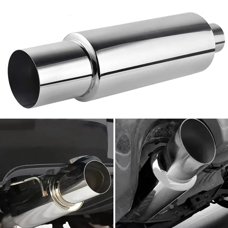 Kit silenciador deportivo inoxidable de 55 mm con sonido turbo para escape de coche - imagen 2