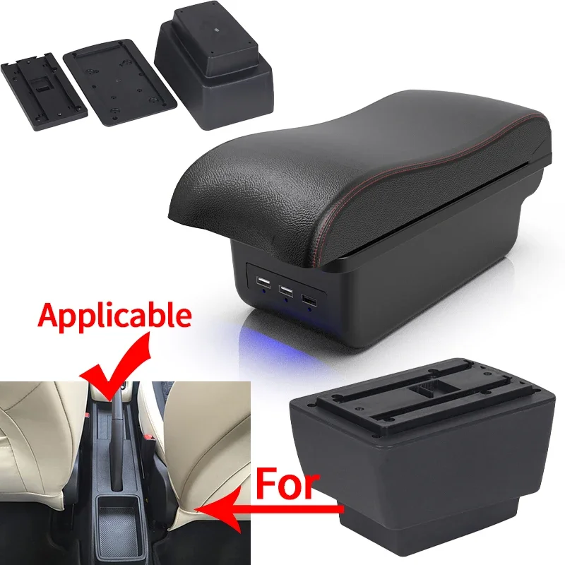 reposabrazos central Skoda Fabia 3 2015-2021 doble capa con USB - imagen 2