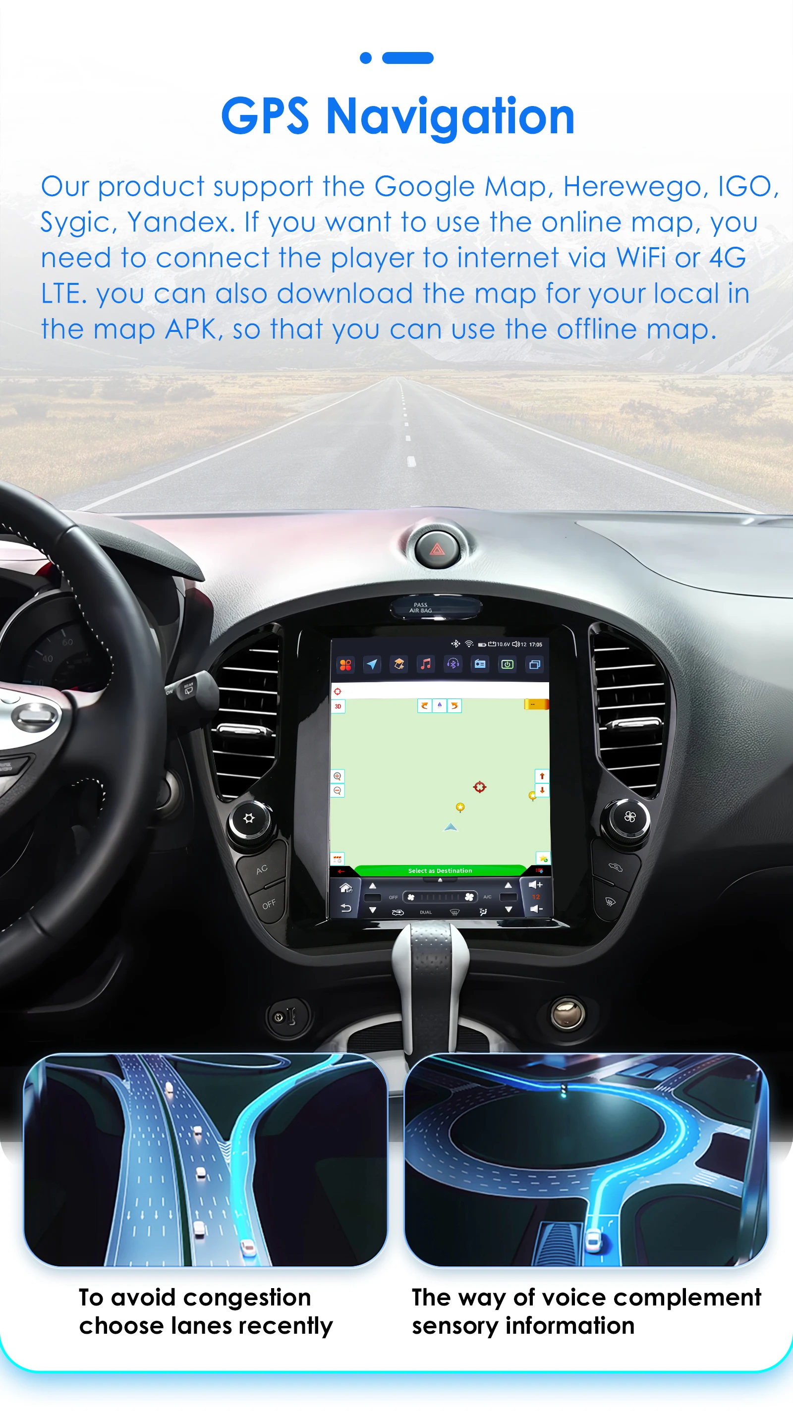 Radio Android Hizpo CarPlay Nissan Juke 2011-2018 GPS 4G - imagen 5