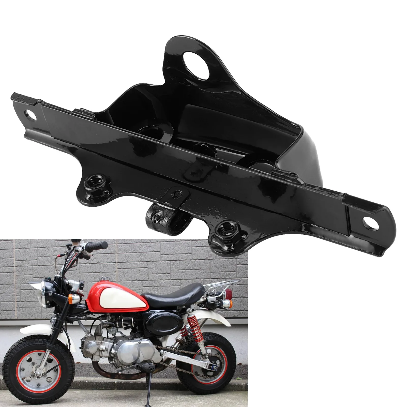 Soporte de matrícula y luz trasera para Honda Monkey Z50 - imagen 4