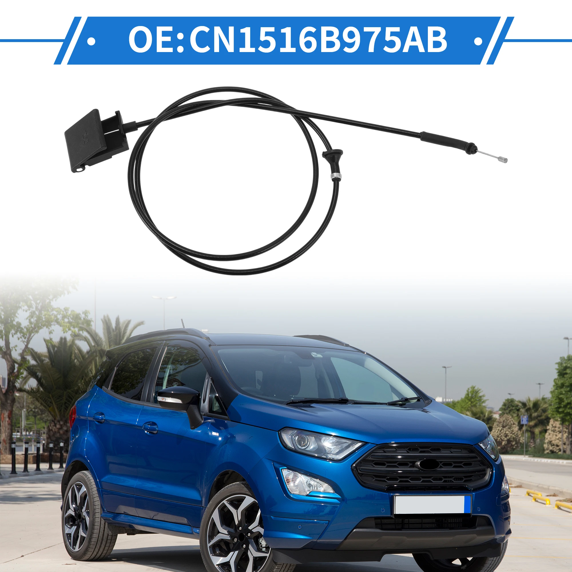 UXCELL cable liberación pestillo capó para Ford Ecosport 2013-2017 - imagen 2