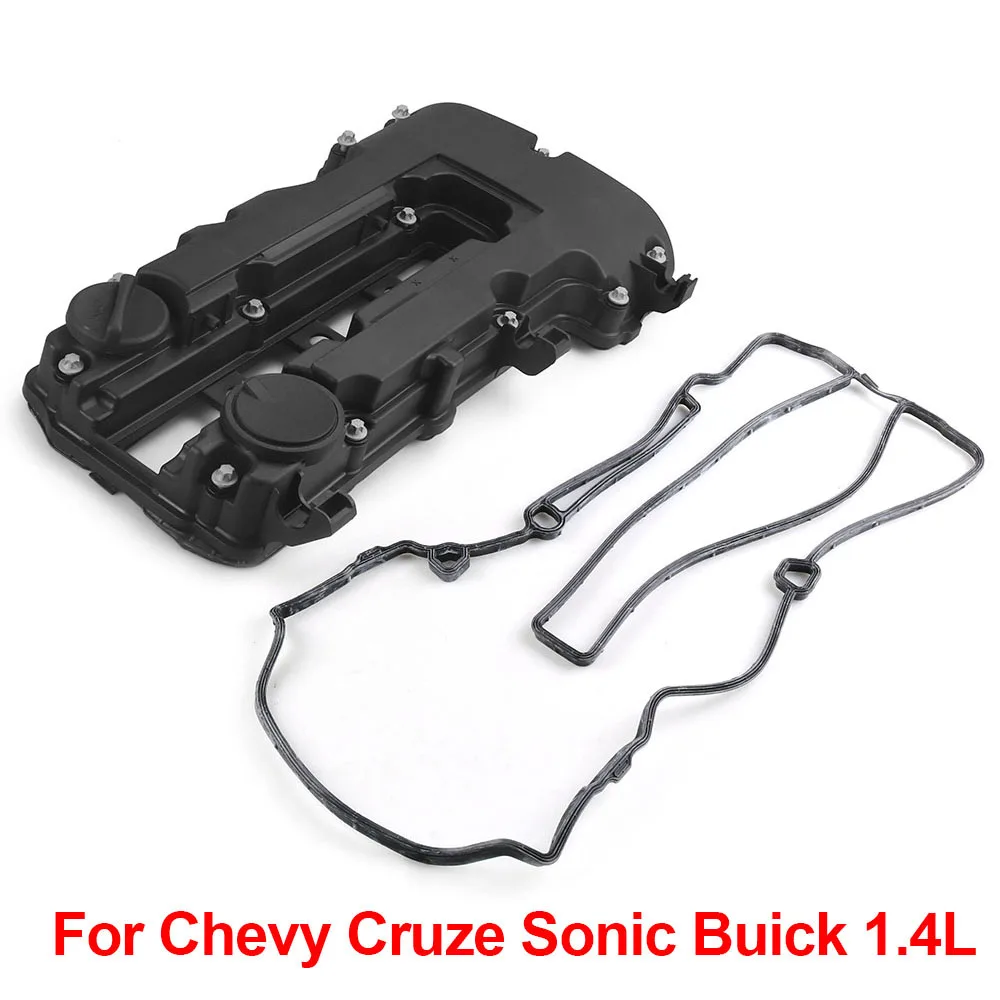 Cubierta de válvula de motor de árbol de levas con pernos y sello para Chevy, Cruze, Sonic, Buick 1.4L 25198498,25198874,55573746 - imagen 2