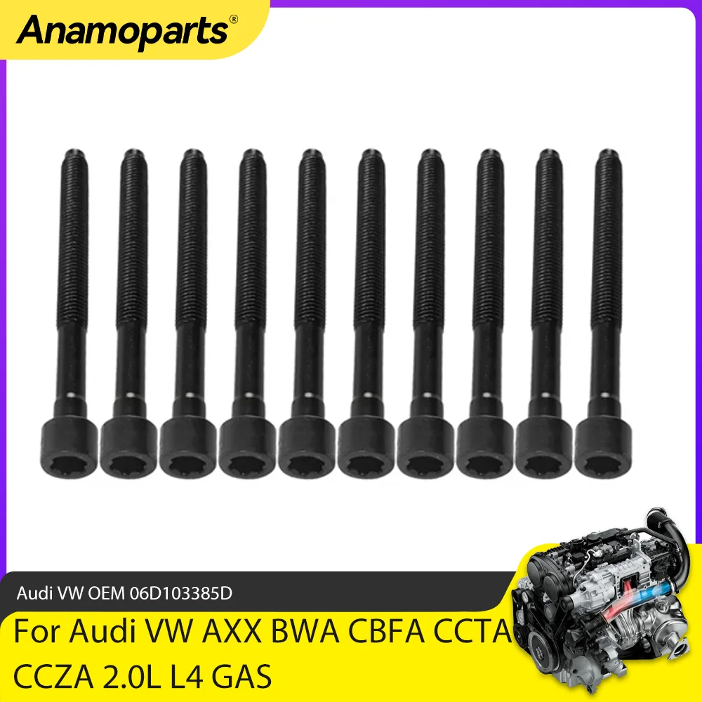 Juego pernos culata 06D103385D – VW Golf, Tiguan, Jetta / Audi A3 1.8-2.0 TSI