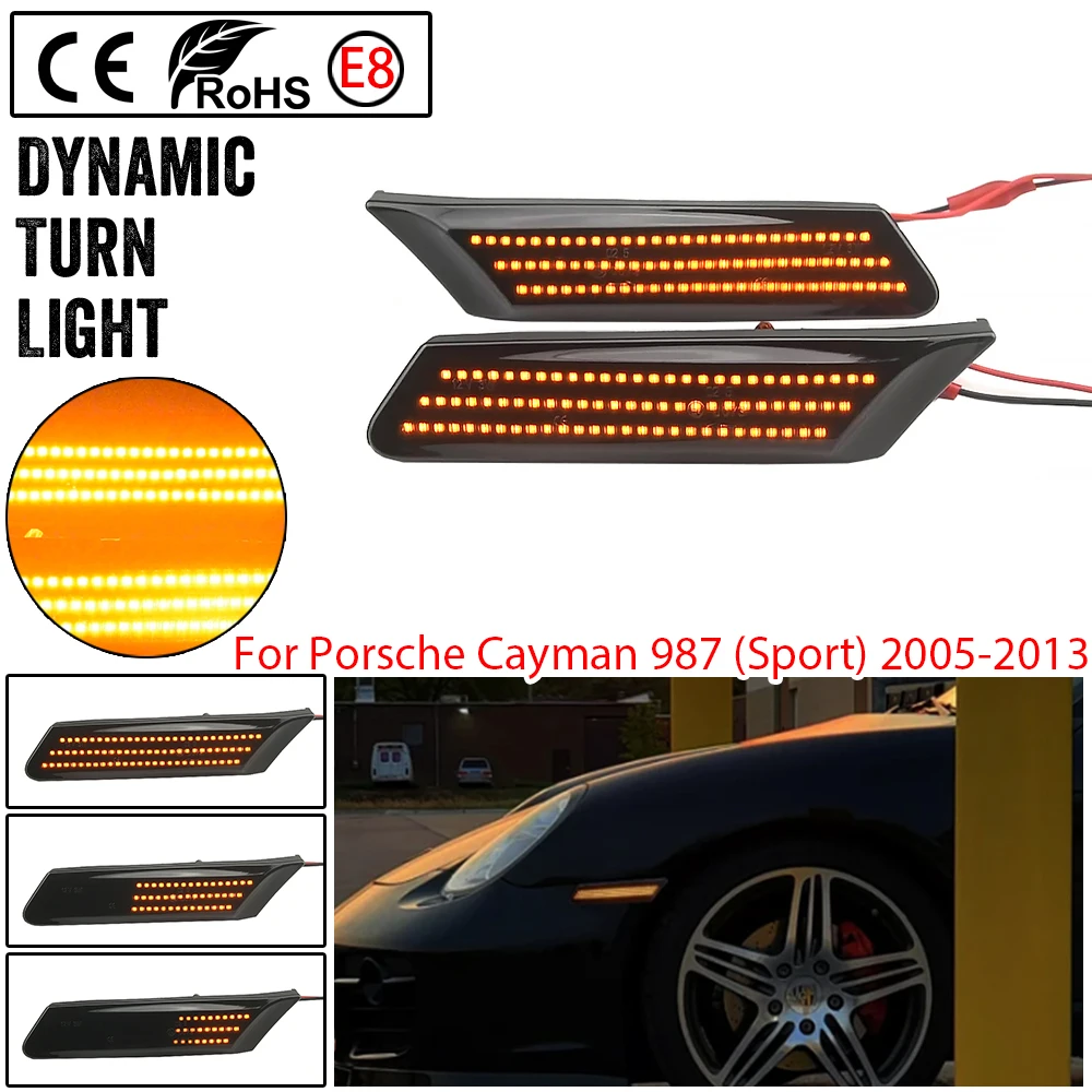 Intermitentes laterales LED dinámicos para Porsche 987 y 997