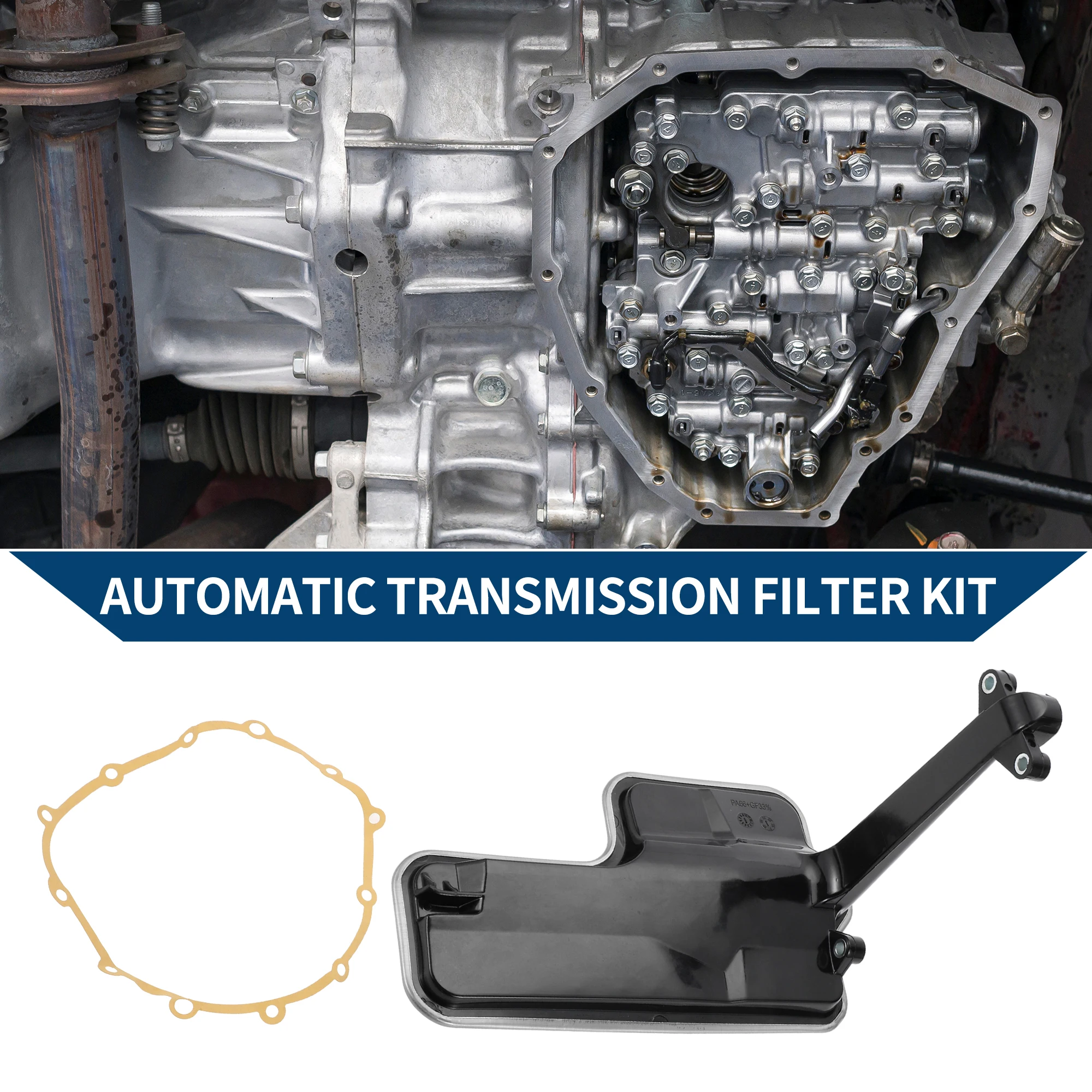 UXCELL No.0AW 301519 C Kit de filtro de transmisión automática con junta para Audi A4 2009-2016 Juego de filtros de aceite de transmisión