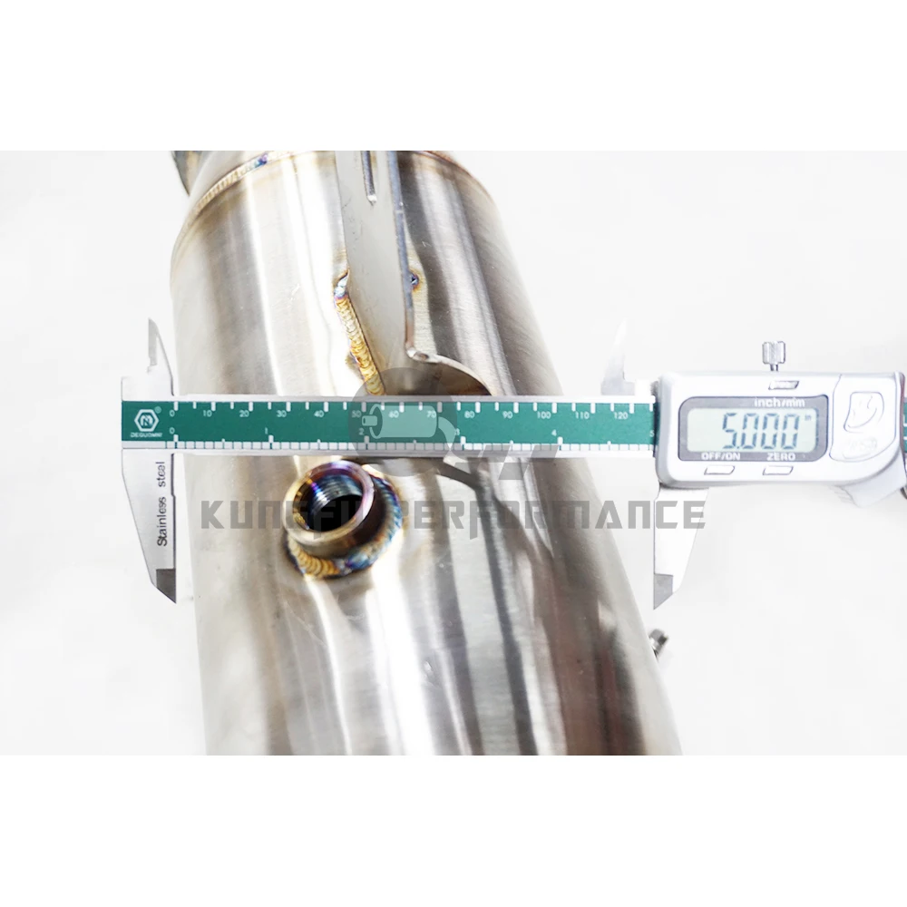 Downpipe alto flujo SS304 BMW B58 M140i M240i 340i 740i - imagen 4