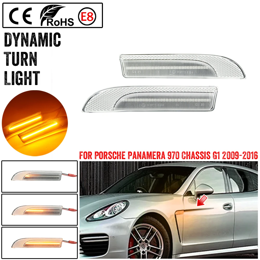 97063103402 Intermitente lateral LED dinámico Porsche Panamera 970 - imagen 4