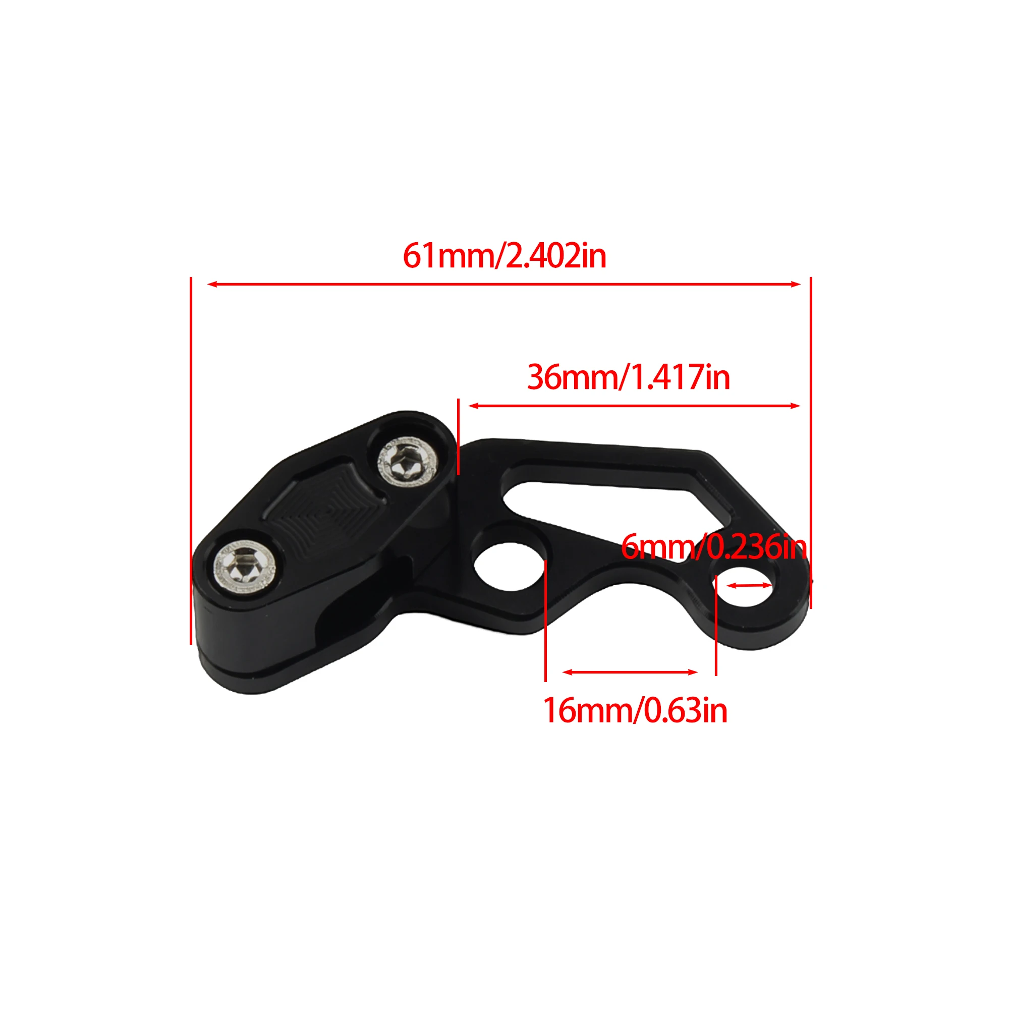 Conjunto de abrazaderas de aluminio para motocicleta
