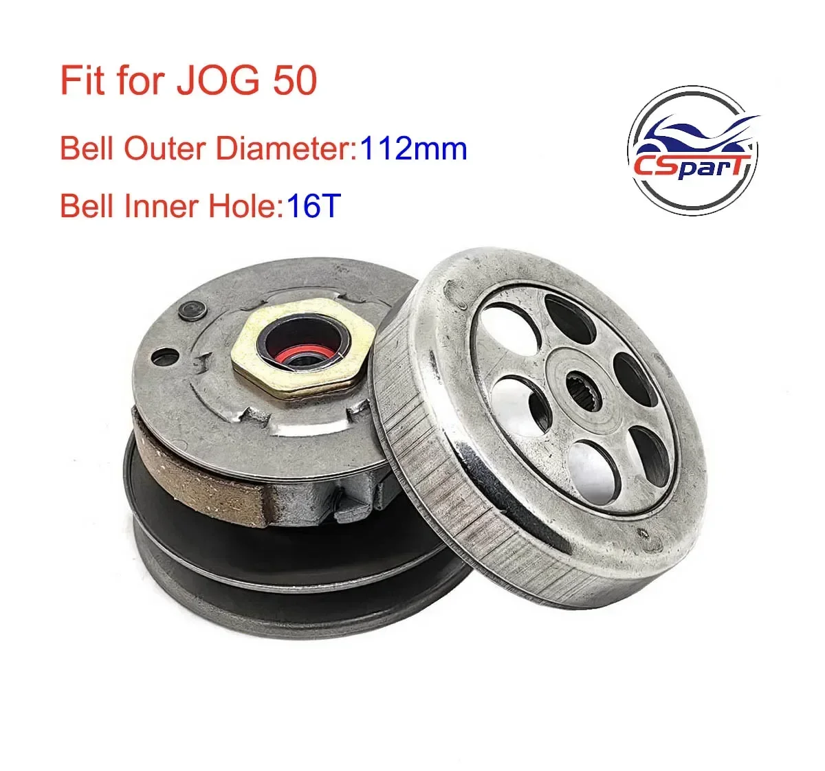 1E40QMB Embrague JOG 112mm 16T para Yamaha 50cc Minarelli