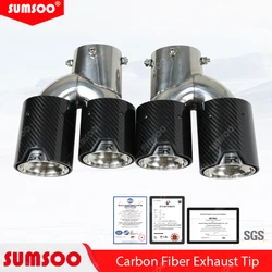 Puntas de escape ER de fibra de carbono para BMW G20/G21/G23/G42