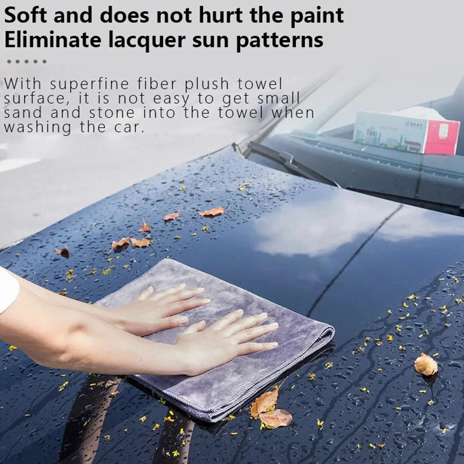 Toalla de microfibra alta absorción para secado y detailing coche - imagen 3