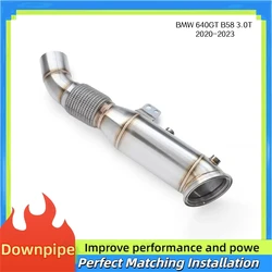 Catalizador deportivo de alto flujo BMW 640GT B58 3.0T acero inox