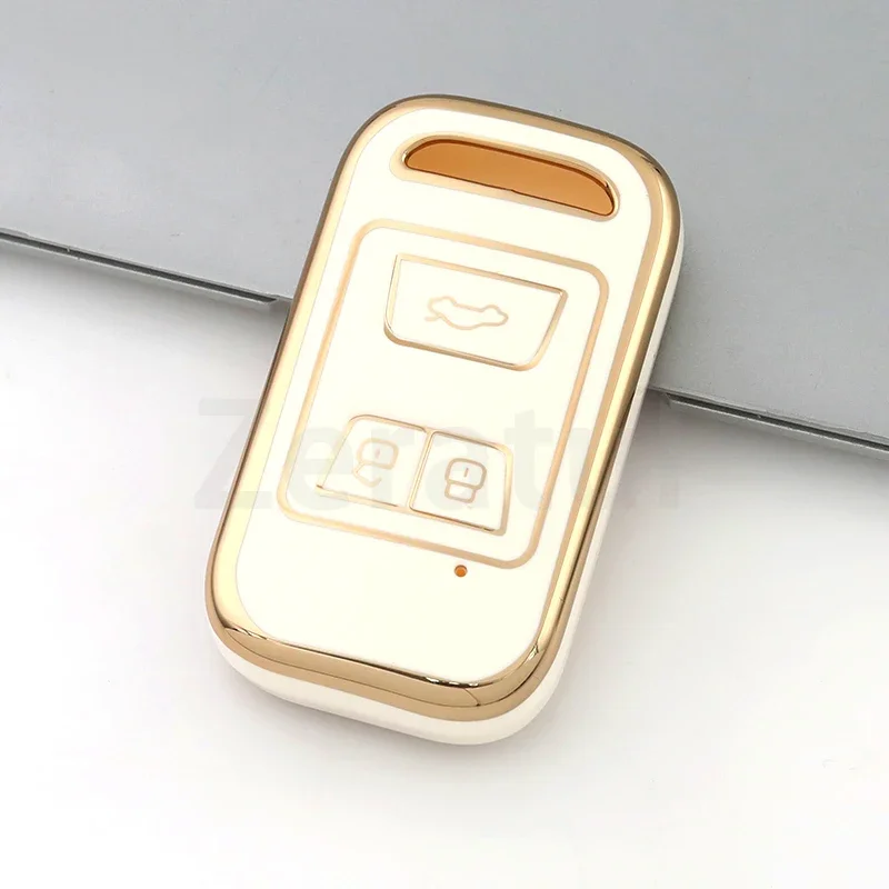 Funda llave TPU borde dorado Chery Tiggo Arrizo 2019-2020 - imagen 3