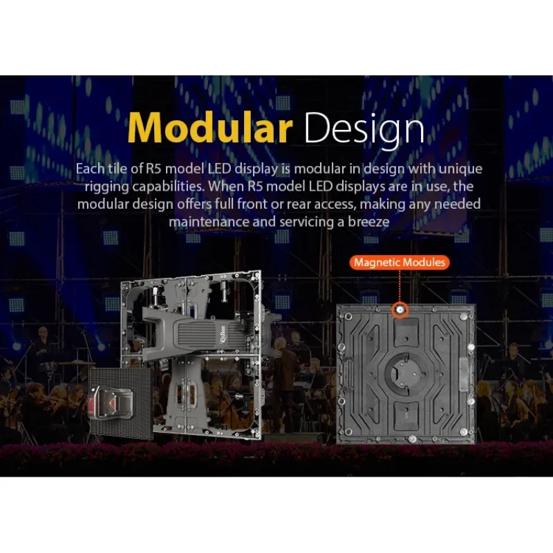 Pantalla LED escenario P1.9 modular para conciertos alquiler - imagen 3
