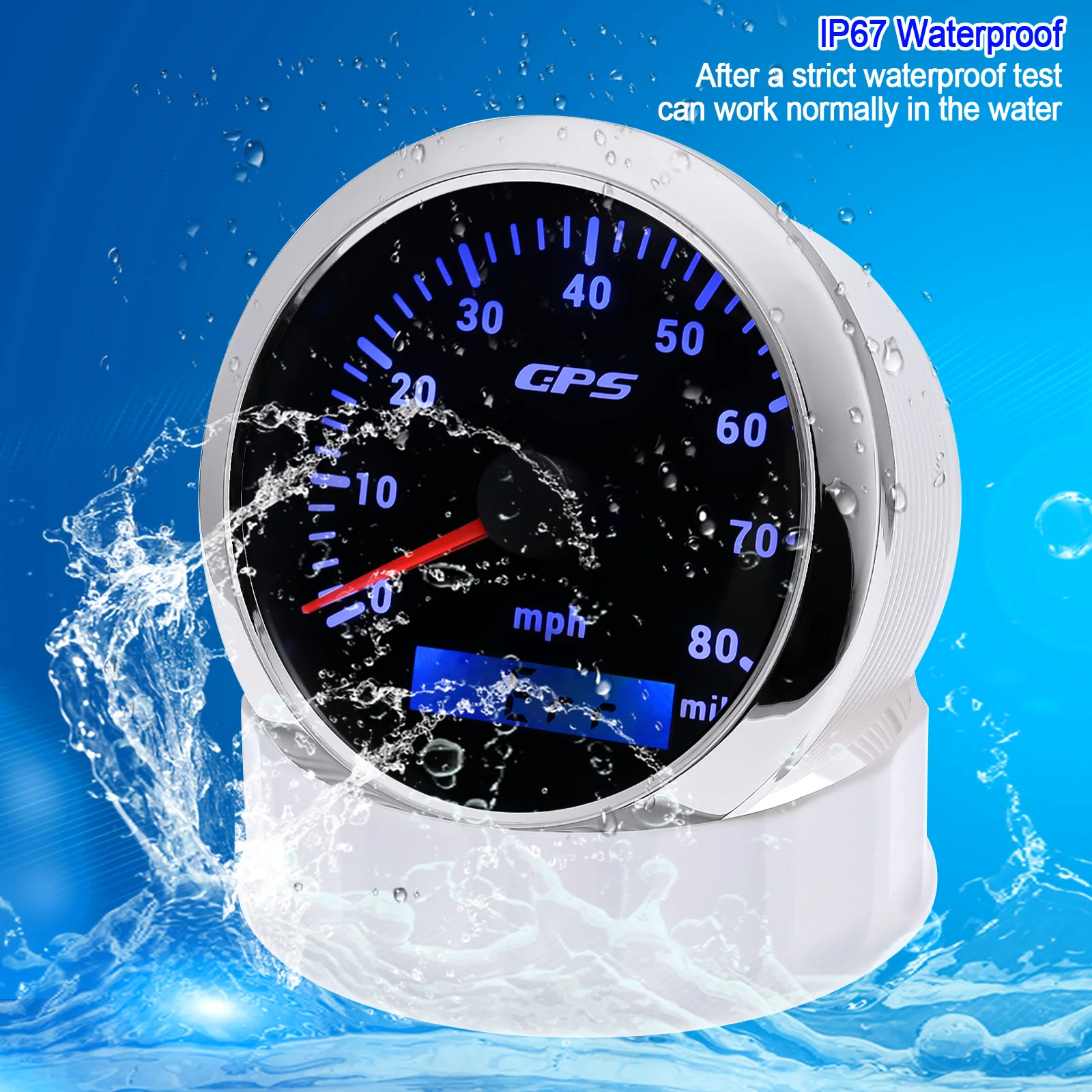 Velocímetro GPS digital con odómetro y retroiluminación multicolor - imagen 5