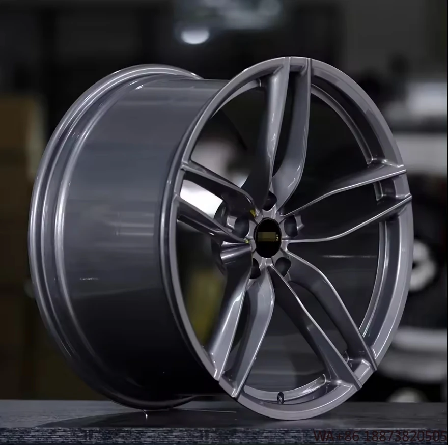 YXQ GUNMETAL Rueda de aleación forjada personalizada PCD 5-114.3 de 20 pulgadas apta para Ferrari 488